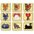 Cat, Dog, Butterfly - Guld