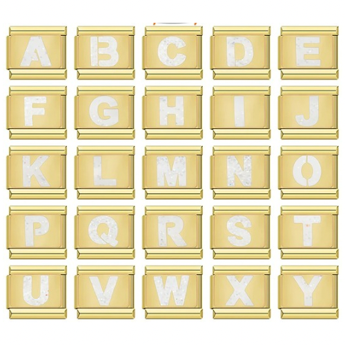 Bokstäver Glitter Guld