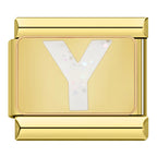 Bokstäver Glitter Guld