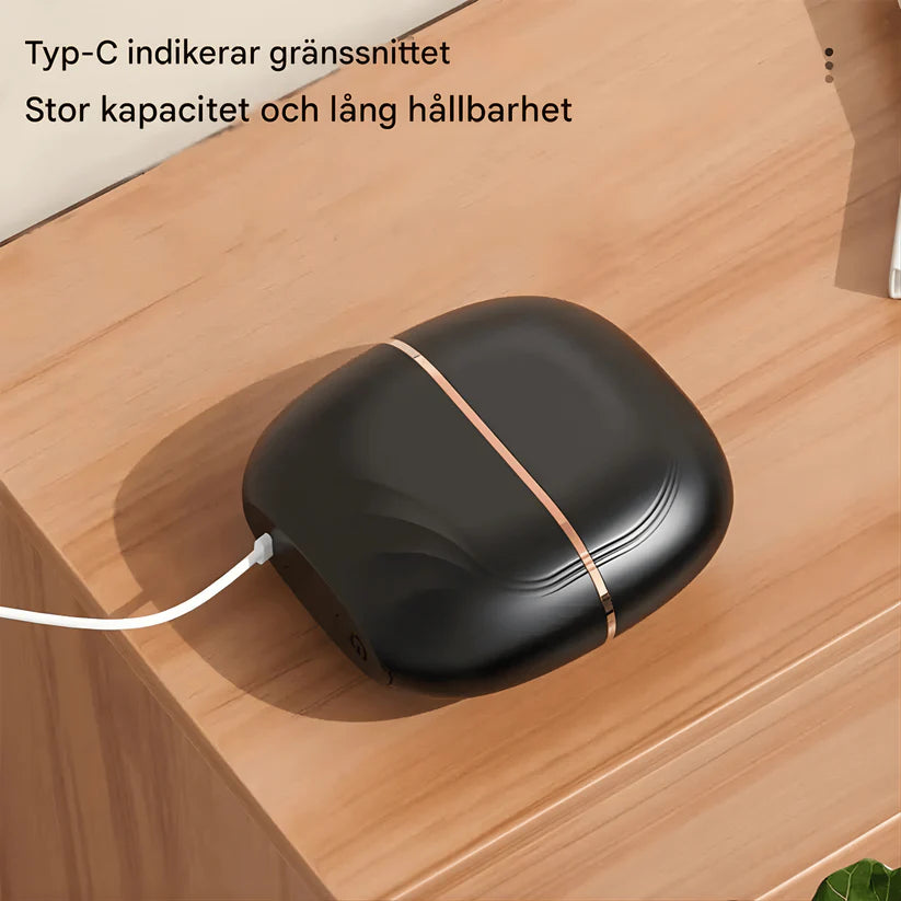 GLAM BRUSH: Mini Trådlös Plattång för Hår och Skägg, Portabel, Kompakt