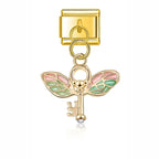 Key Heart - Silver Rosé