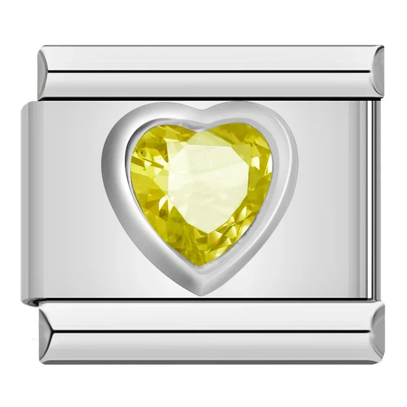 Heart stone - Silver