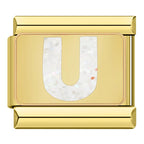 Bokstäver Glitter Guld