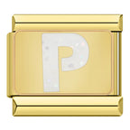 Bokstäver Glitter Guld