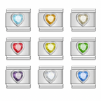 Heart stone - Silver