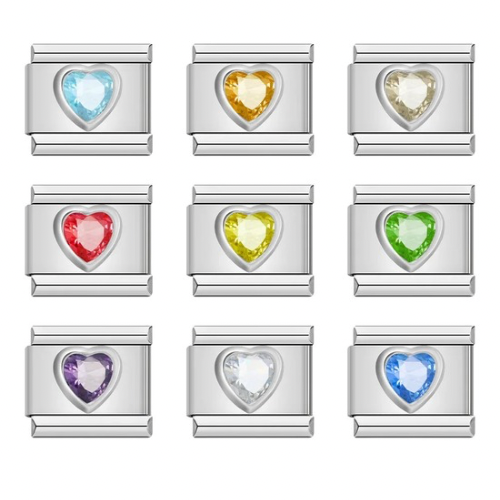 Heart stone - Silver