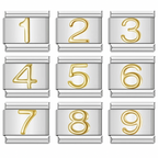 Number - Guld på Silver