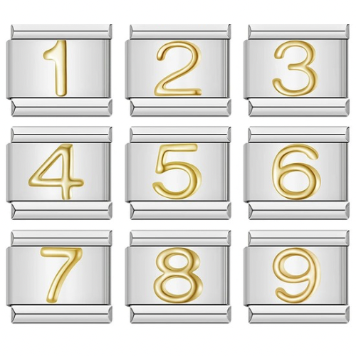 Number - Guld på Silver