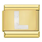 Bokstäver Glitter Guld