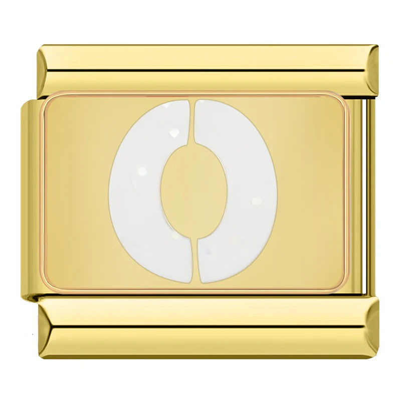 Bokstäver Glitter Guld