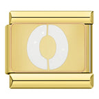 Bokstäver Glitter Guld