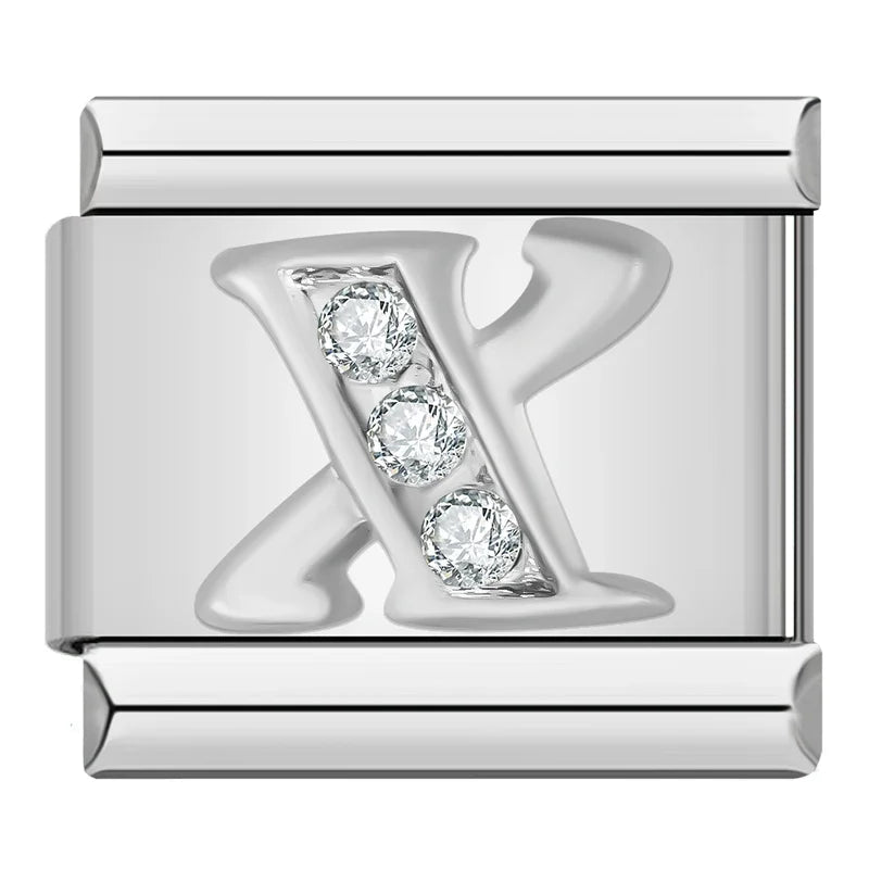 Bokstäver Silver Diamant