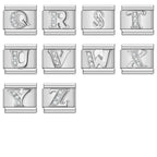 Bokstäver Silver Diamant