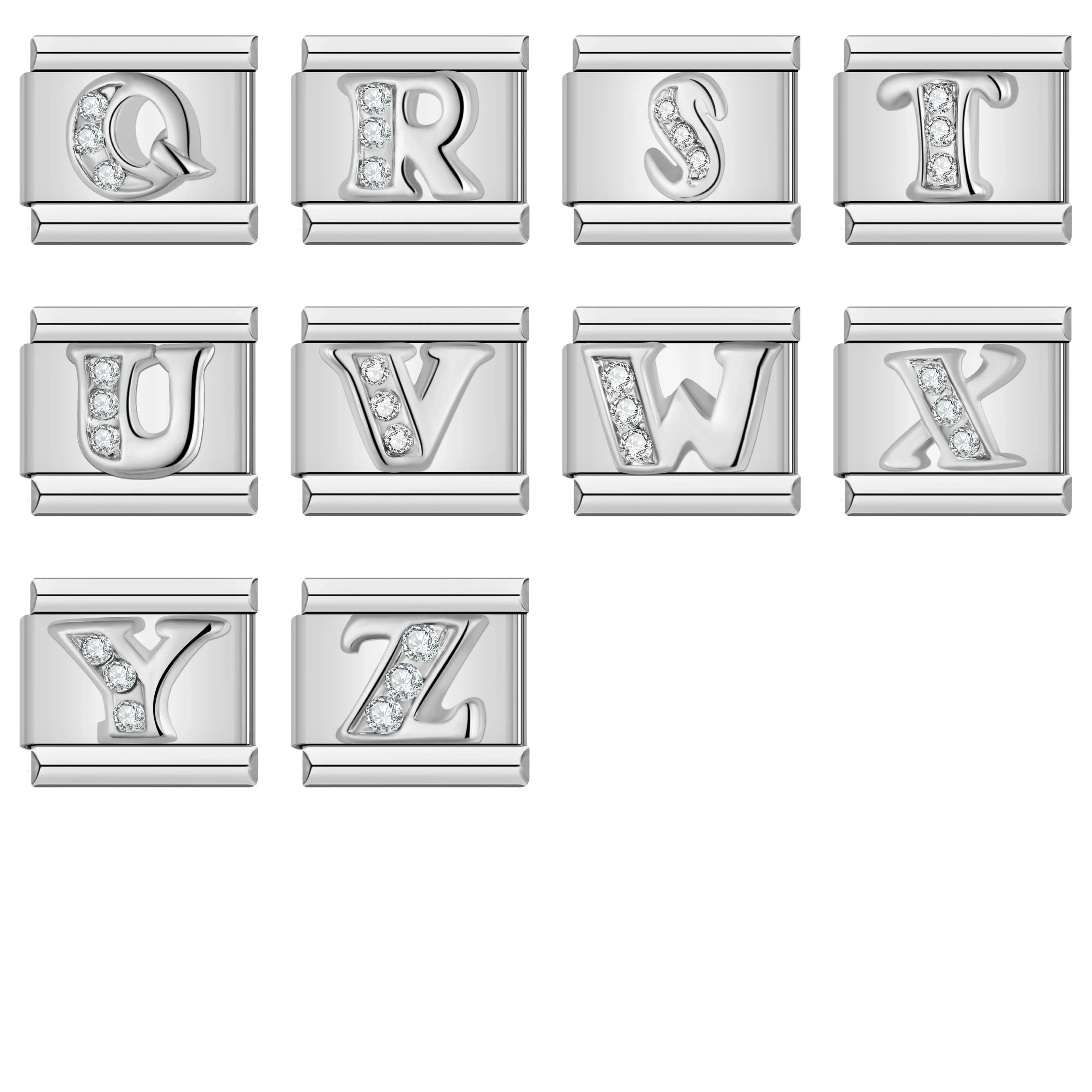 Bokstäver Silver Diamant