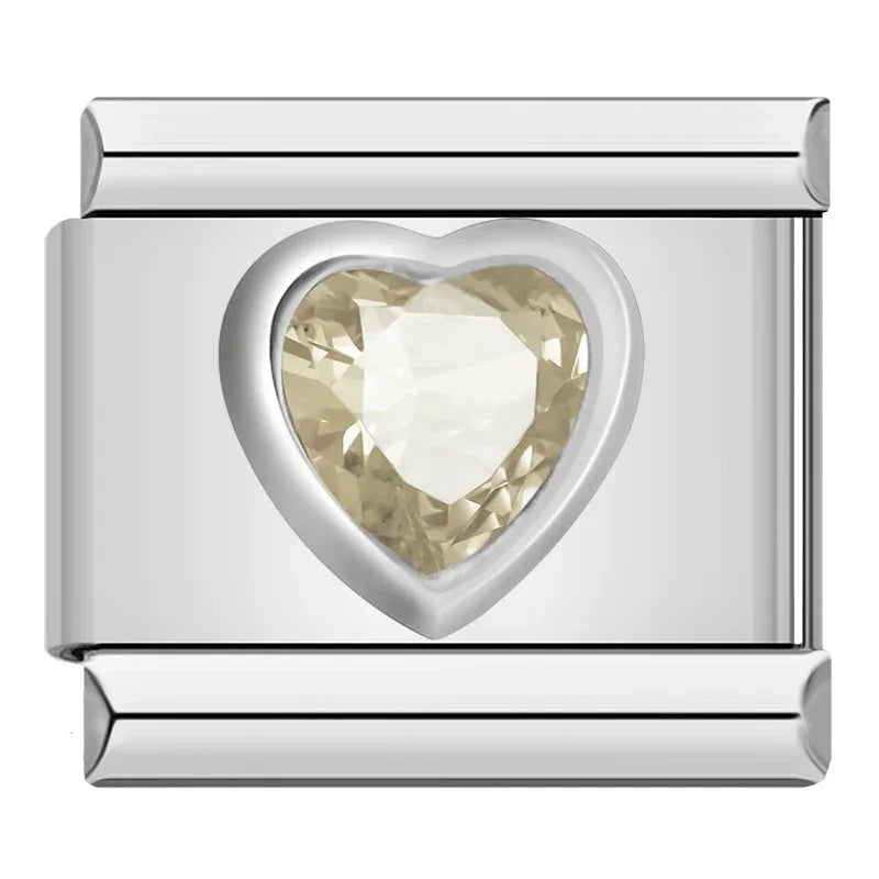 Heart stone - Silver