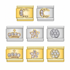 Crown Stones - Guld Silver