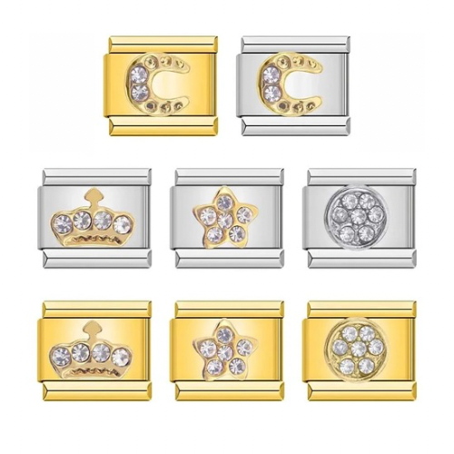 Crown Stones - Guld Silver