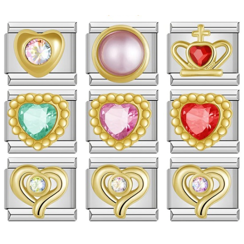 Glow Hearts - silver