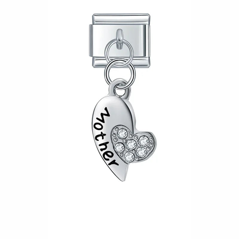 Key Heart - Silver Rosé