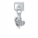 Key Heart - Silver Rosé