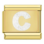 Bokstäver Glitter Guld