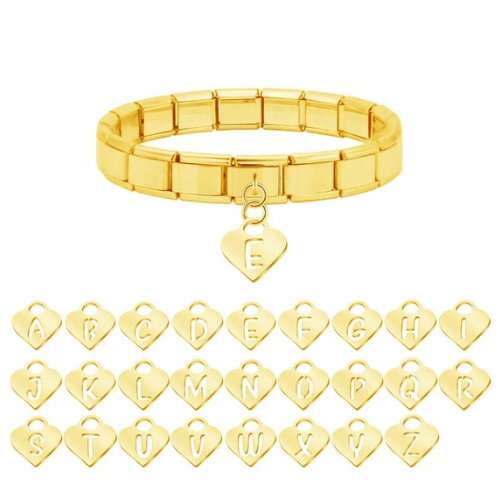 Guld Bokstäver Hjärta- Hängande