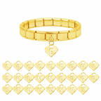 Guld Bokstäver Hjärta- Hängande