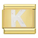 Bokstäver Glitter Guld