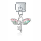 Key Heart - Silver Rosé