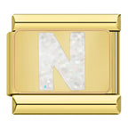 Bokstäver Glitter Guld