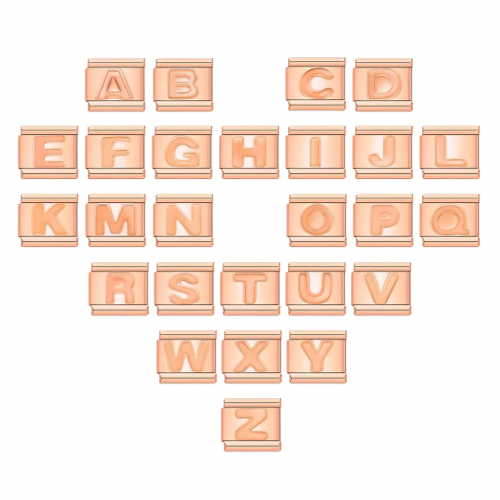 Bokstäver Rosé Guld