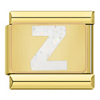 Bokstäver Glitter Guld