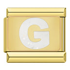 Bokstäver Glitter Guld