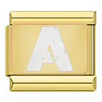 Bokstäver Glitter Guld