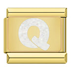 Bokstäver Glitter Guld