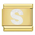 Bokstäver Glitter Guld