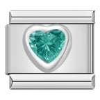 Heart stone - Silver