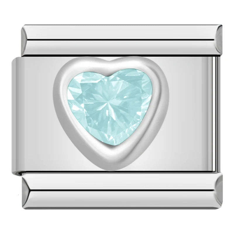 Heart stone - Silver