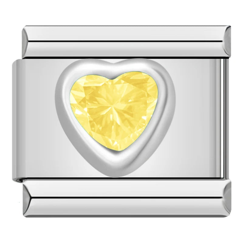 Heart stone - Silver