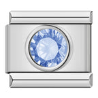 Round stone - silver