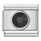 Round stone - silver