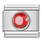 Round stone - silver