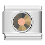 Round stone - silver