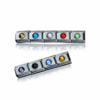 Round stone - silver