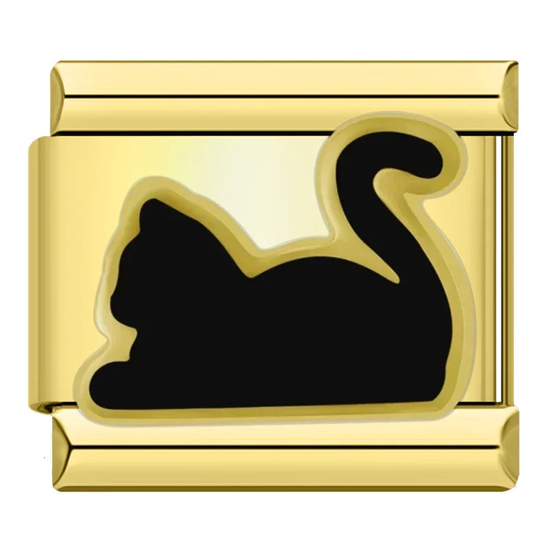 Cat, Dog, Butterfly - Guld