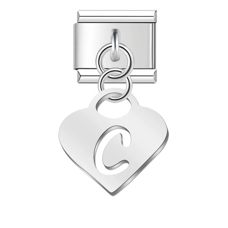 Bokstäver Silver-Hängande