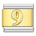 Nummer - Guld med Silver ram