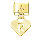Guld Bokstäver Hjärta- Hängande