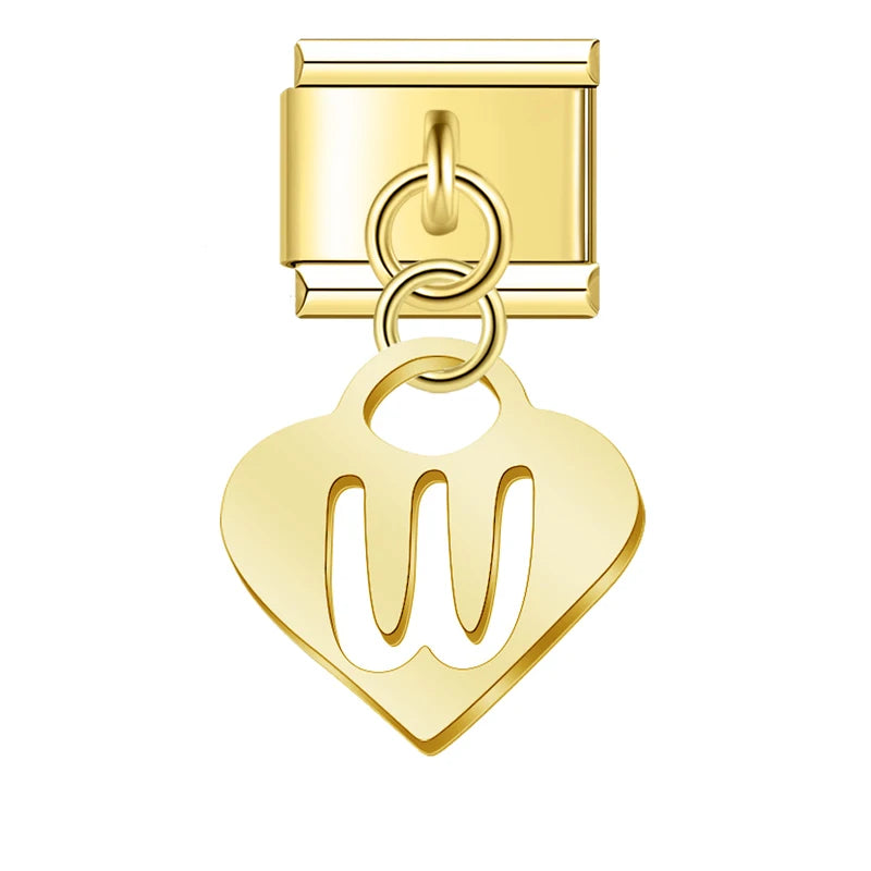 Guld Bokstäver Hjärta- Hängande