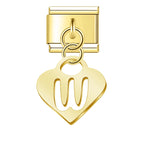 Guld Bokstäver Hjärta- Hängande